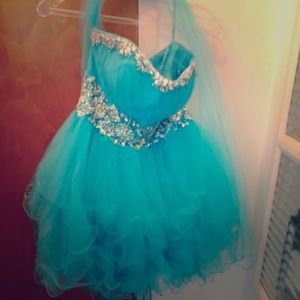 Blue formal ballerina dress